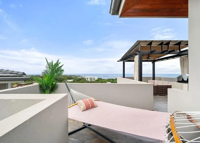 Panaromic Oceanview Luxury 3br Private Rooftop Tamarindo